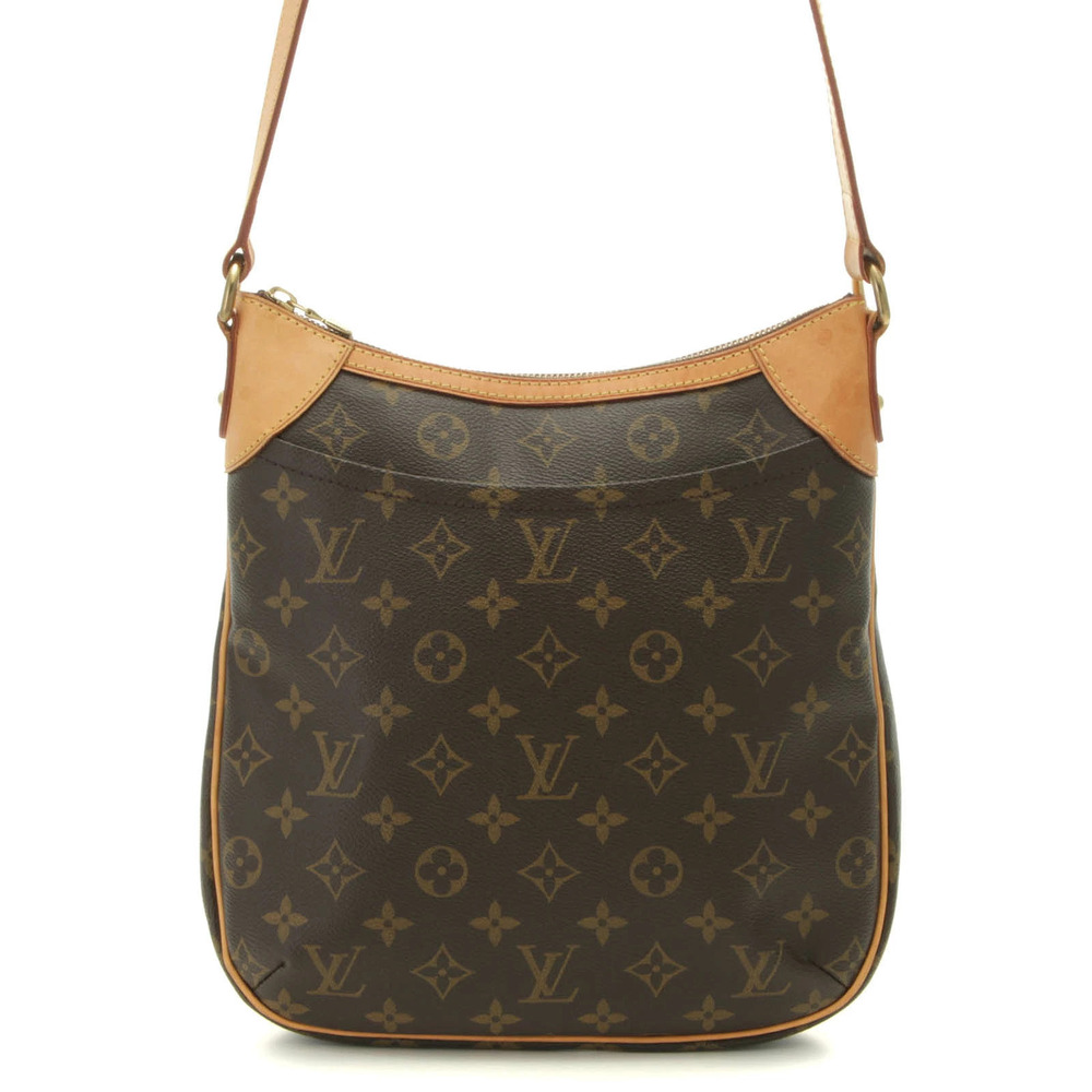 LOUIS VUITTON Odeon Monogram Shoulder Bag Brown